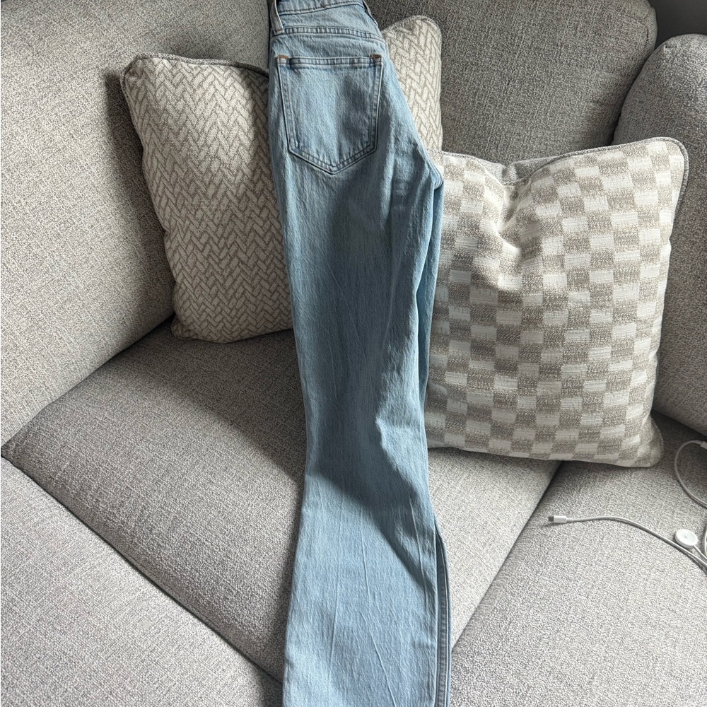 Abercrombie and fitch ultra high rise 90s straight leg denim size 24 - Picture 3 of 6